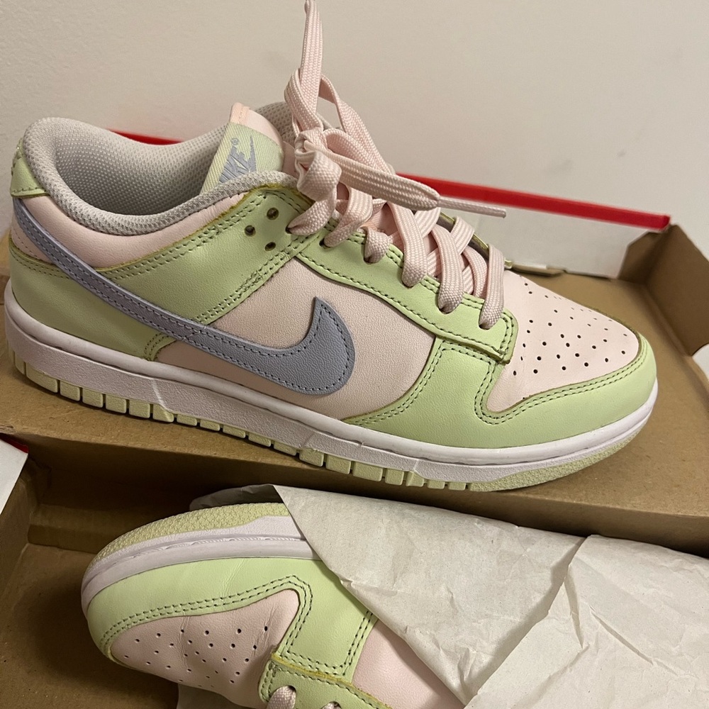 Nike Women’s Low-Top Sneakers Pink, Light Green & Light Purple